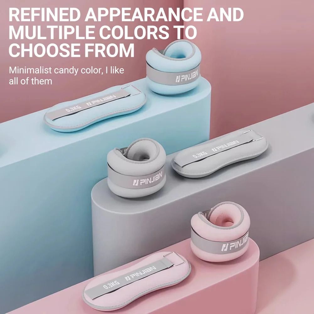 2 Piece Adjustable Ankle Weights for Yoga Running and Fitness Training