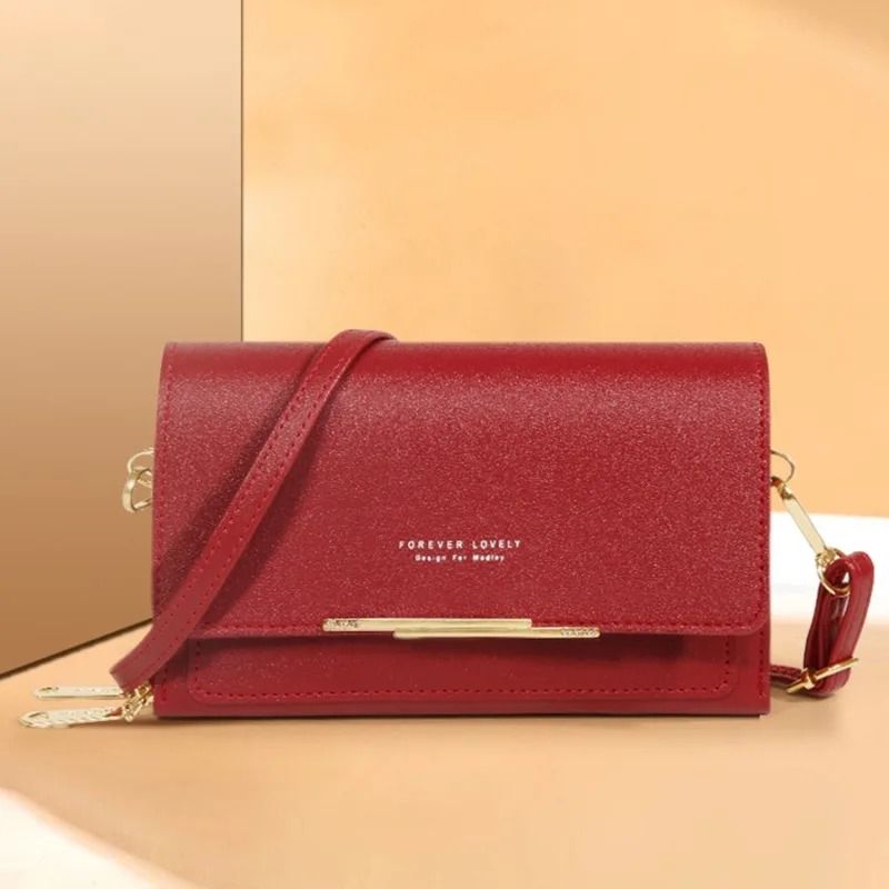 Womens Large Capacity Wallet Shoulder Bag with Phone Holder