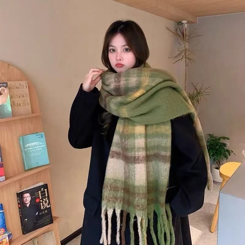 Luxury Cashmere Pashmina Shawl – Extra-Long Winter Thick Warm Scarf with Tassels