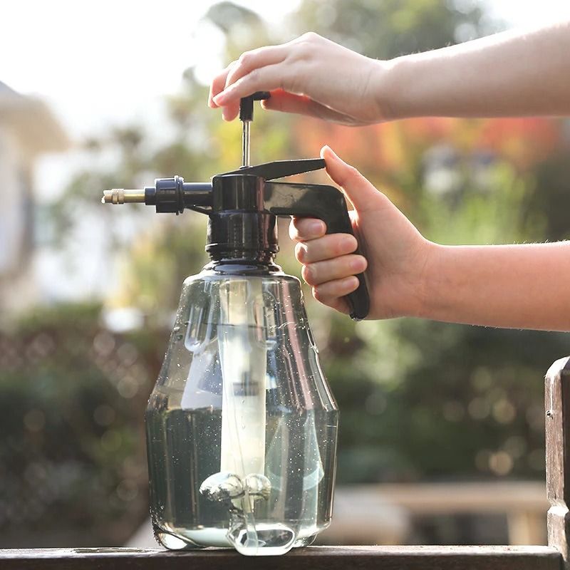 Premium Plastic Pressure Spray Bottle with Adjustable Nozzle for Gardening and Cleaning