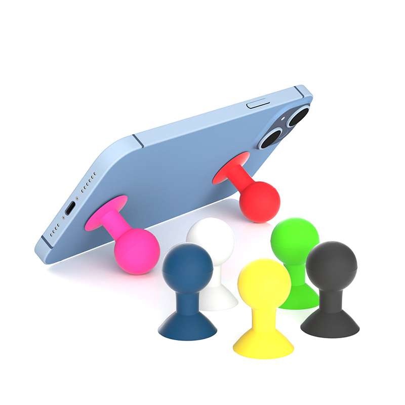 Silicone Suction Phone Holder Mini suction cup phone mount for Desk Mirror and Car Use
