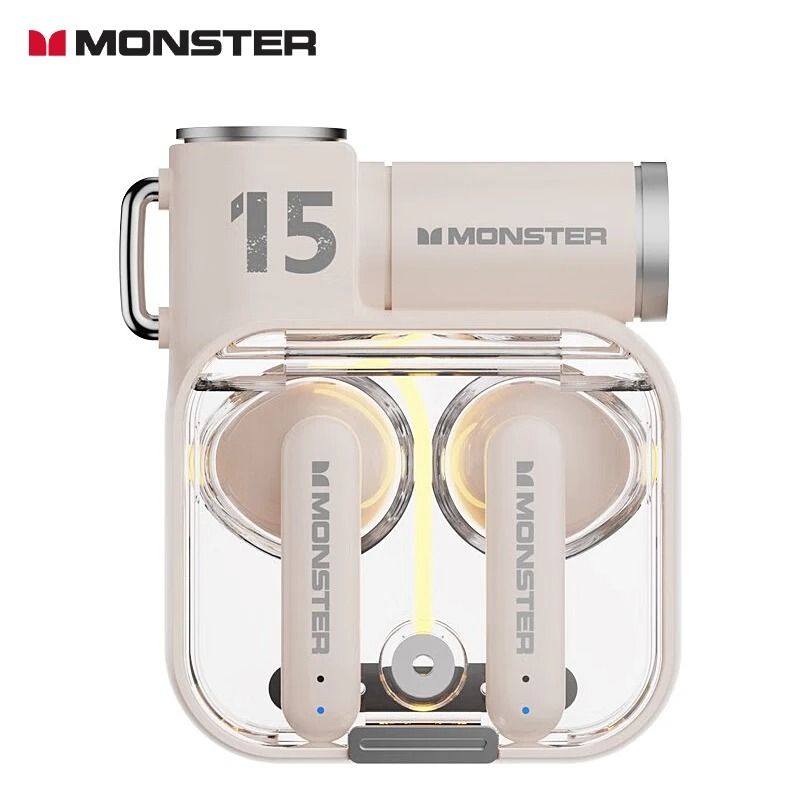 Monster XKT15 Wireless Bluetooth Earbuds with RGB Flip Cover