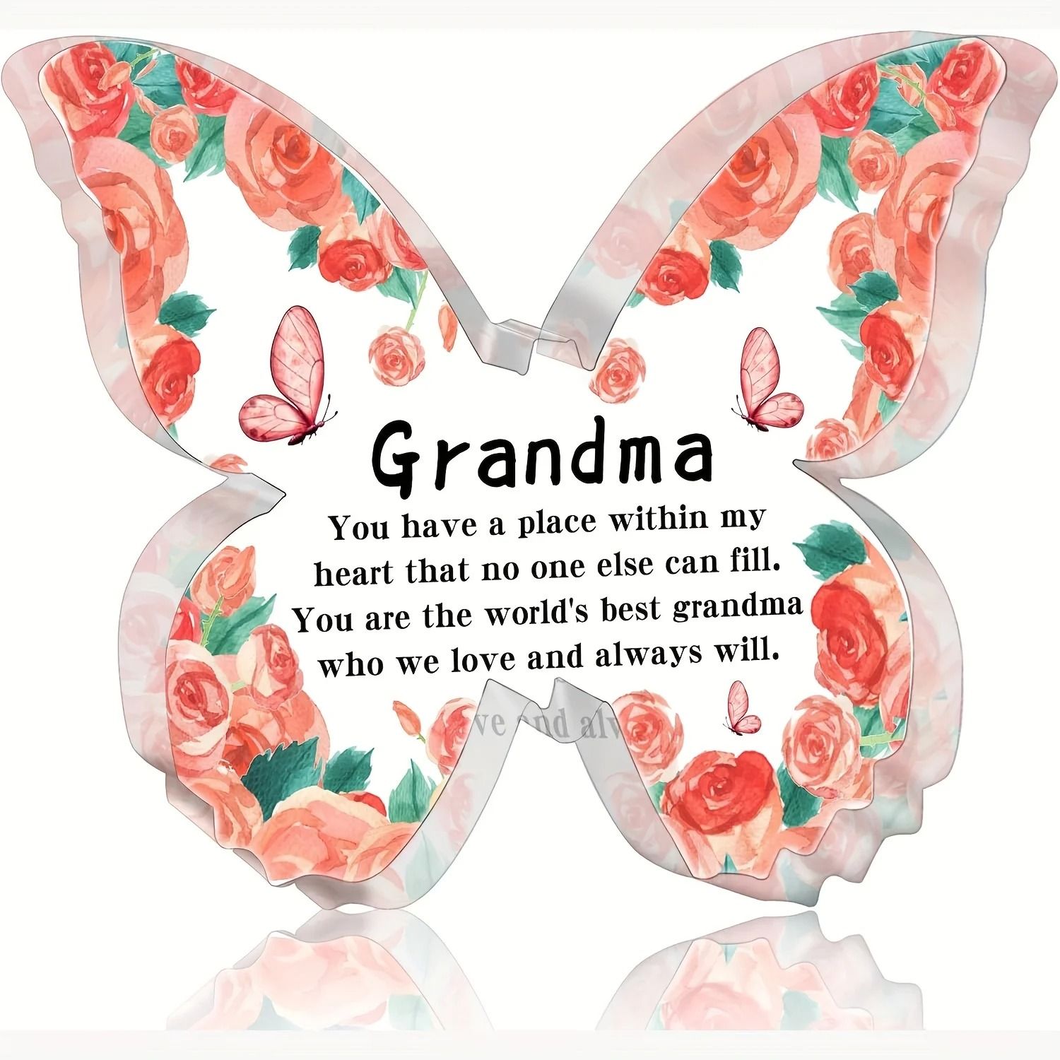 ButterflyBloom Grandma Keepsake Decor Meaningful Butterfly Gift for Grandma