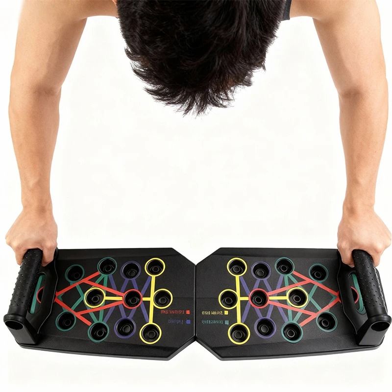 Portable Foldable Push-Up Board Set – Multifunctional Fitness Equipment for Full Upper Body Training