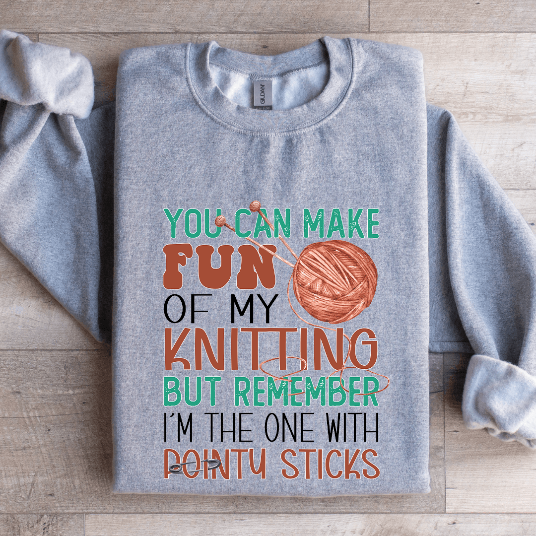 You Can Make Fun Knitting Sweatshirt