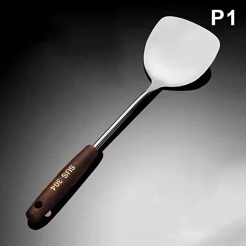 Stainless Steel Wok Spatula and Ladle Kitchen Utensil Set