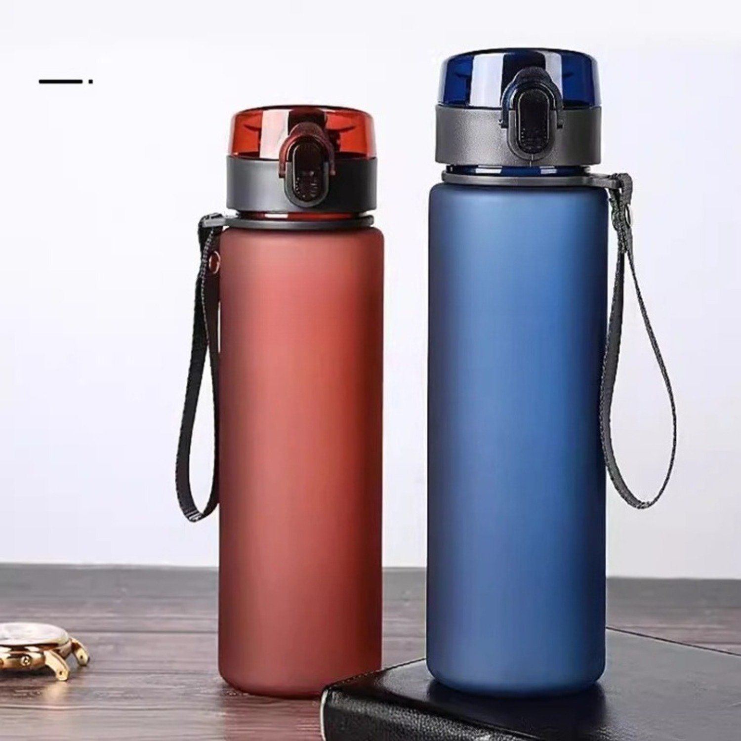 Leak Proof Sports Water Bottle with Straw Portable BPA Free Hydration Bottle for Gym Hiking Travel