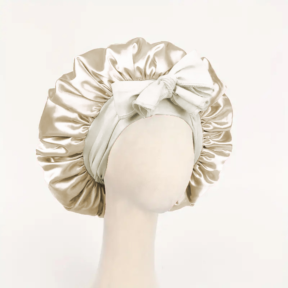 Adjustable Satin Sleep Hair Bonnet Premium Satin Hair Protection Cap