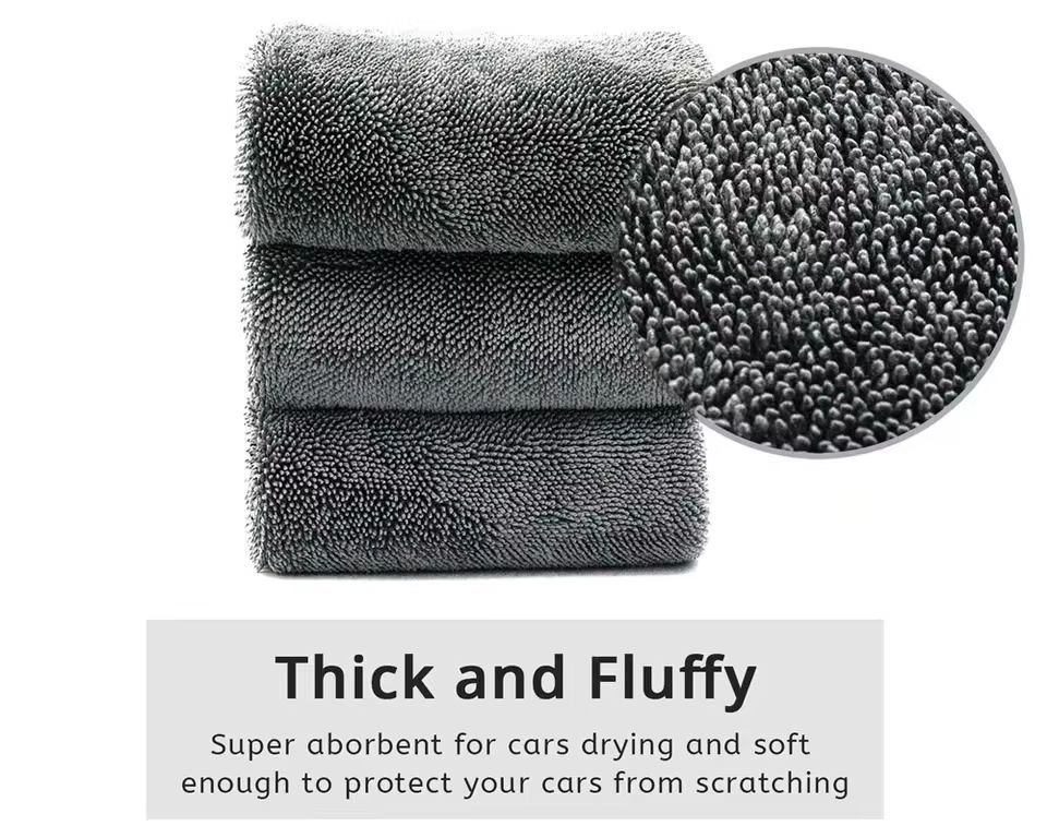 TwistPro Microfiber Car Wash & Drying Towel – Professional Detailing Cloth for Washing, Polishing & Waxing