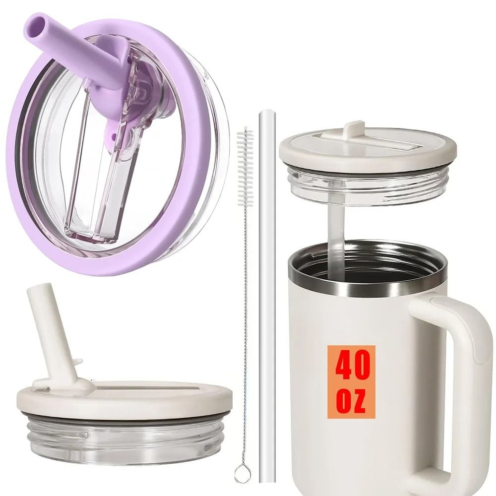 Flip Straw Leak Proof Lid Replacement for Tumbler Cups