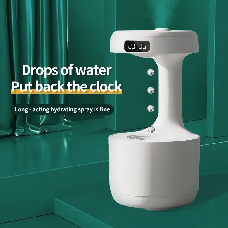 Anti-Gravity Humidifier With Water Drop Effect And Night Light