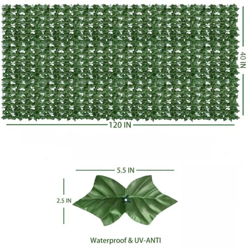 Artificial Ivy Privacy Fence & Greenery Wall Panel