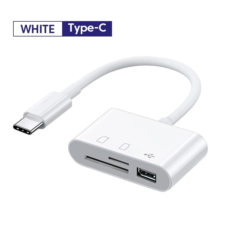 3 In 1 Professional Camera Card Reader Adapter