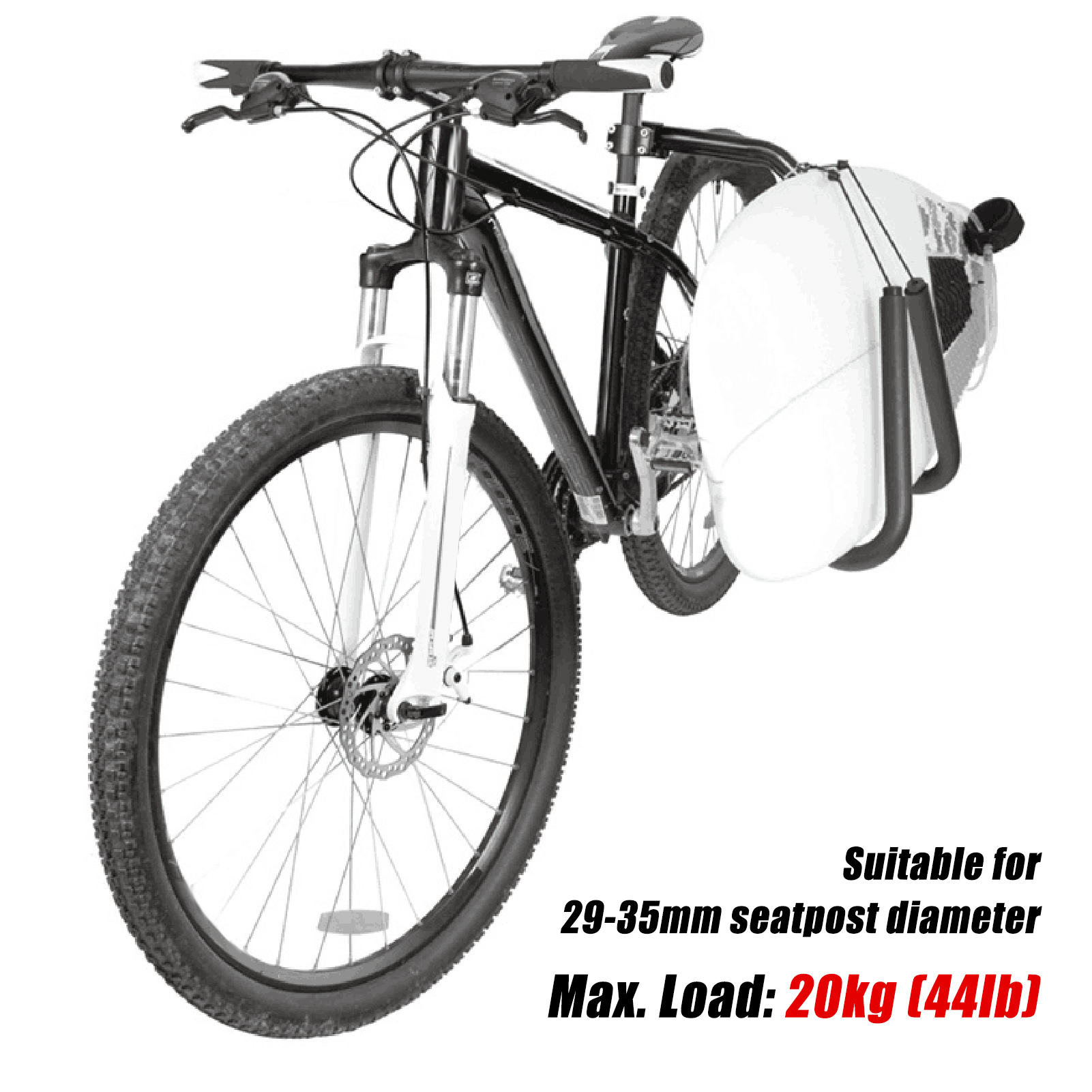Motorcycle Surfboard Rack Portable Adjustable Bike Surfboard Carrier