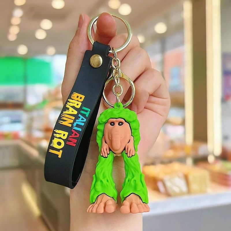 Creative Character Wrist Strap Keychain Pendant – Collectible Figurine Bag Charm