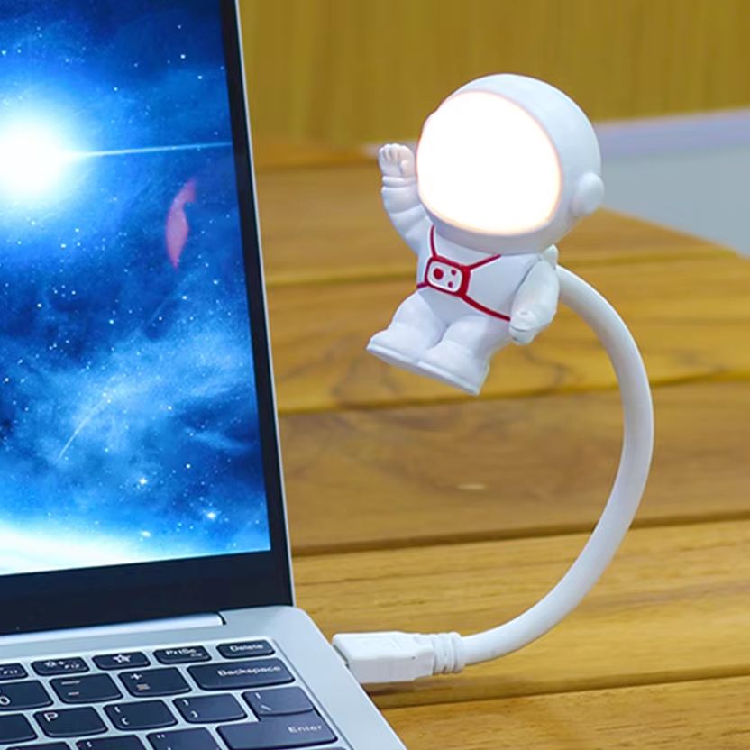Astronaut USB Night Light Voice Control Mini LED Desk Lamp