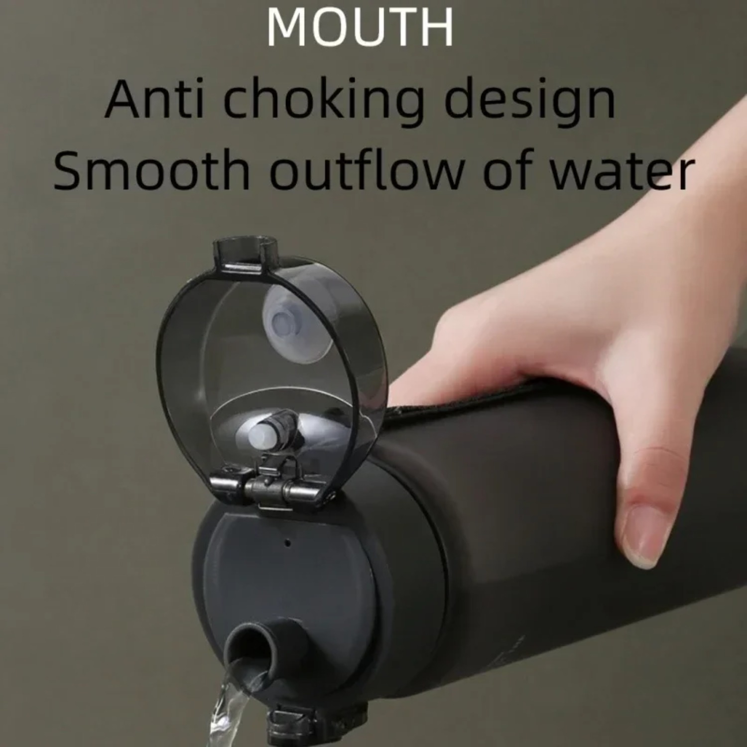 Leak Proof Sports Water Bottle with Straw Portable BPA Free Hydration Bottle for Gym Hiking Travel