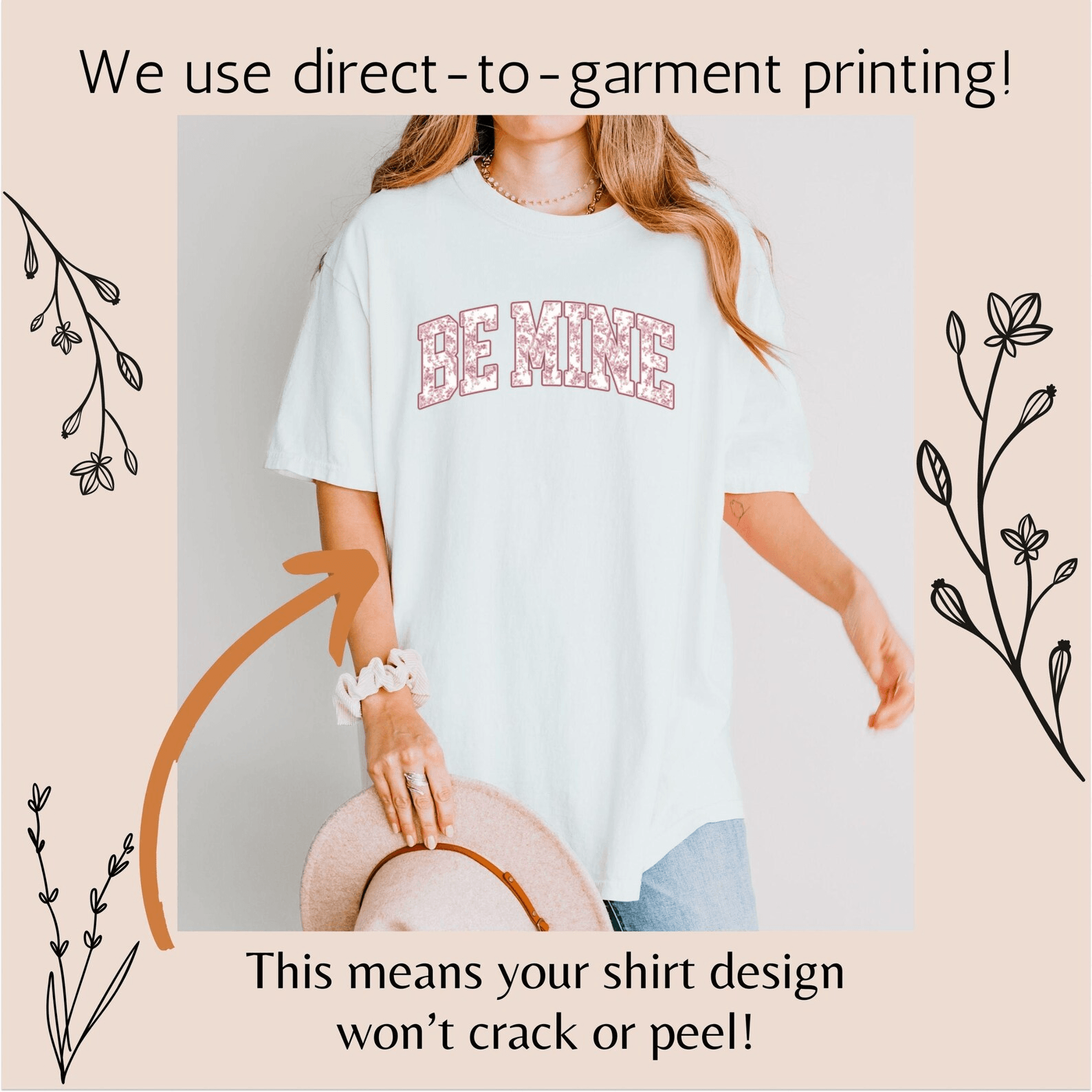 Retro Be Mine Valentine Shirt with Pink Bow Toile Print Cute Romantic Gift Tee