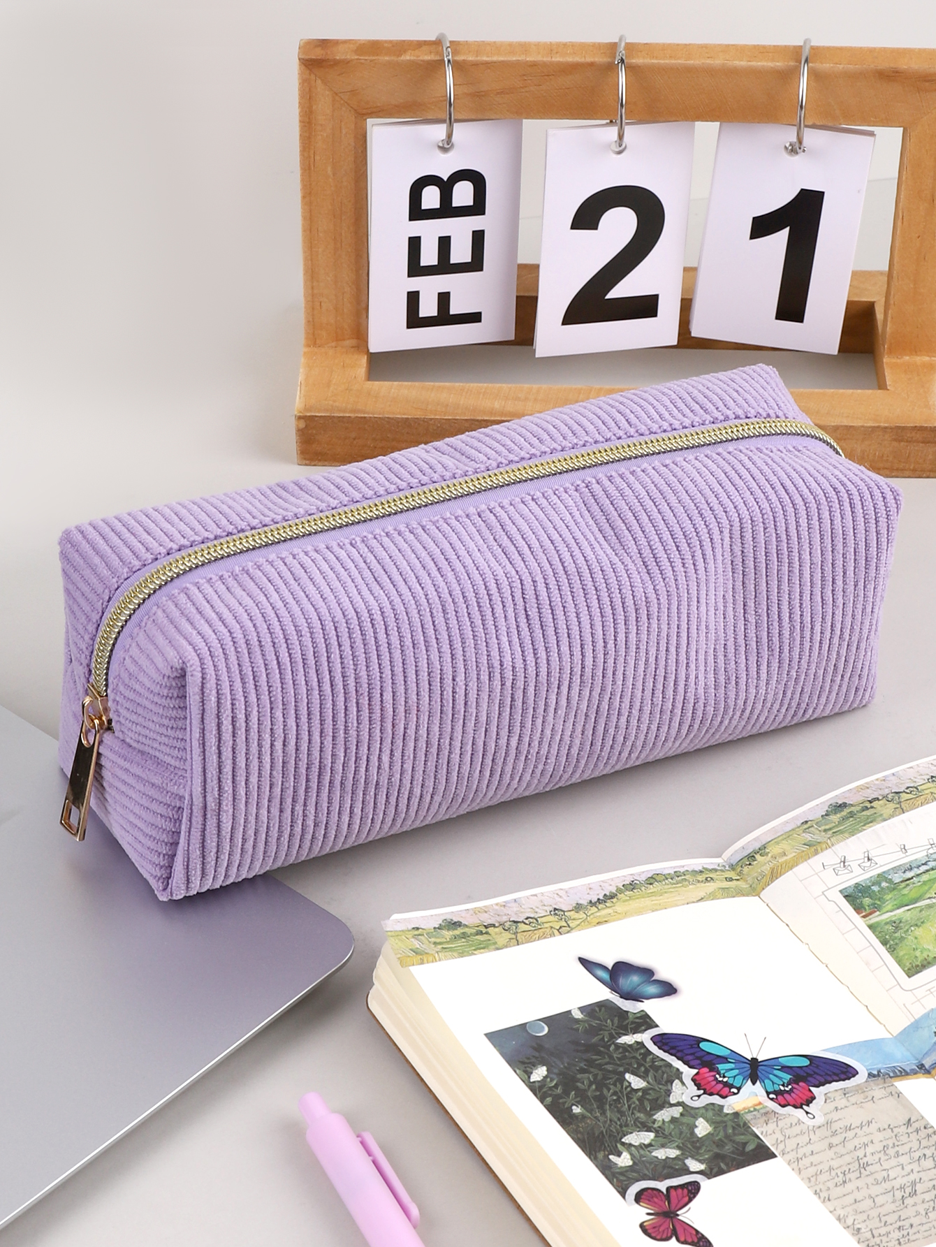 Large Capacity Pencil Case for School, Solid Color Stationery Bag, Pencil Case School Supplies Gift Organizer