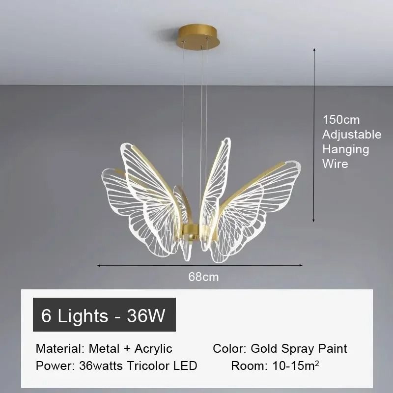 Synchronize your sanctuary with the high-definition, high-vibration energy of our Butterfly Chandelier. Featuring a soph