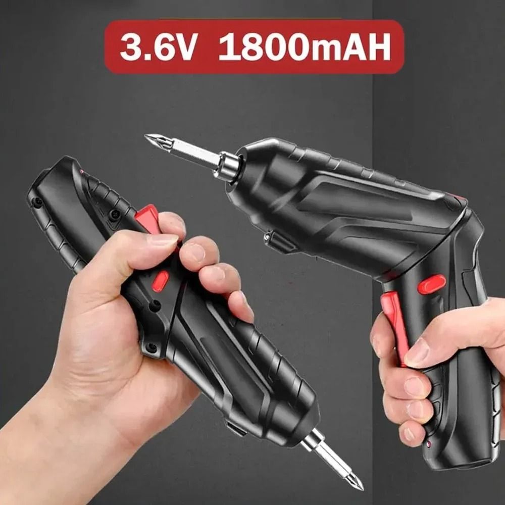 47 PCS 3.6V Electric Screwdriver Set 1800mAh Battery Powered Cordless Power Tool