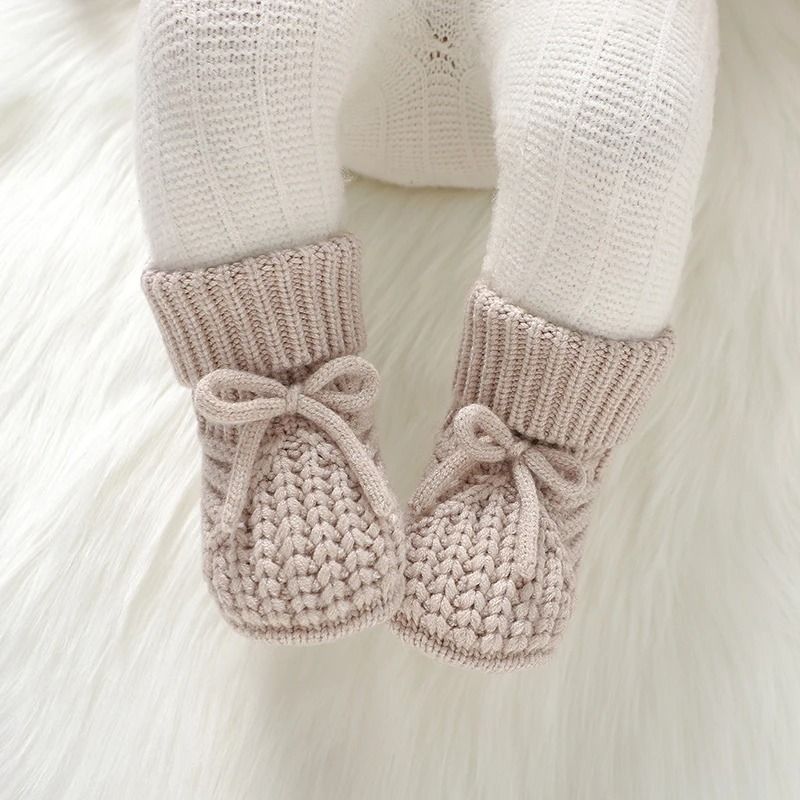 Knitted Soft-Soled Anti-Slip Baby Booties & First Walker Crib Shoes