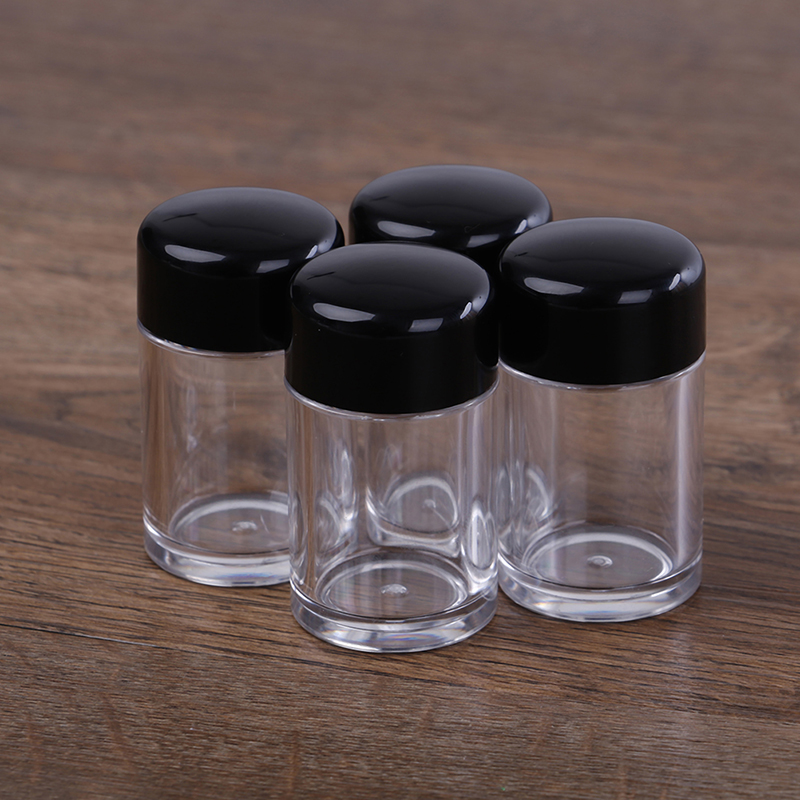 Nail Glitter Powder Container, Loose Powder Jar with Sifter, Refillable Bottle with Holes