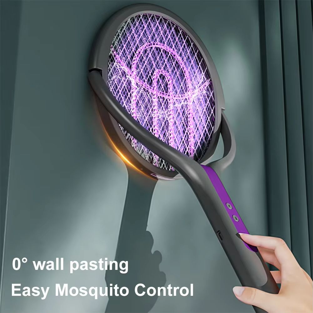 2-in-1 Rechargeable Electric Mosquito Swatter and Bug Zapper Lamp
