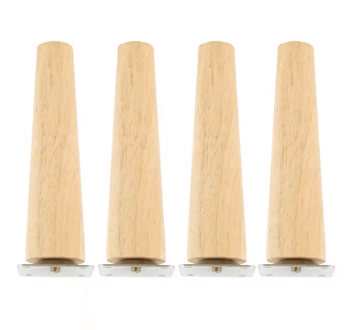 Solid Wood Furniture Legs Replacement Feet Set of 4