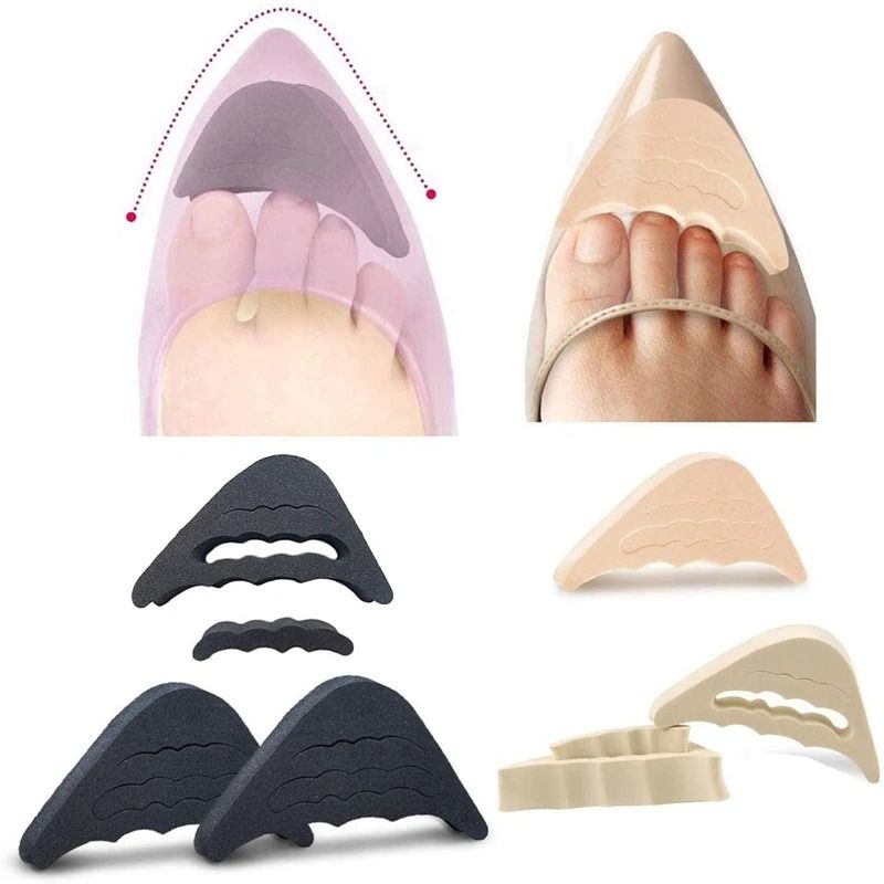 Soft Toe Plug Half Insole Reusable Shoe Filler Adjustable Foot Padding Inserts