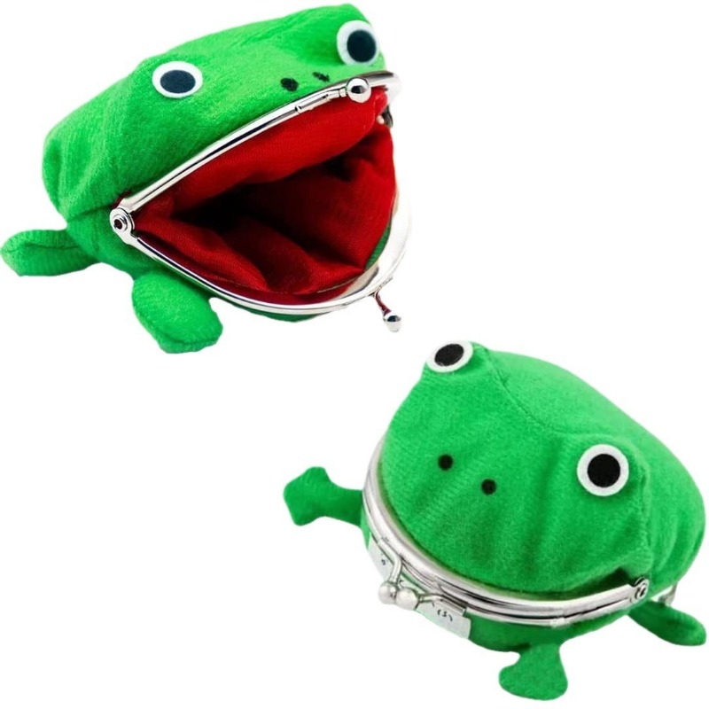 Anime Plush Frog Coin Purse Cute Ninja Wallet for Cosplay Gifts