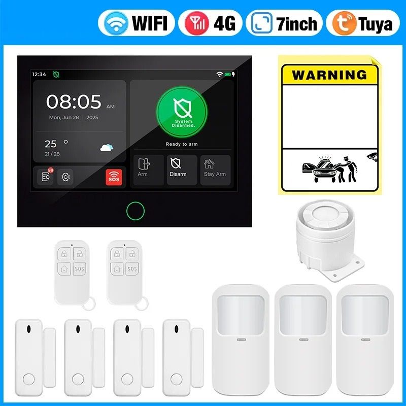 Professional 7-Inch IPS 4G+WiFi Security Command Center