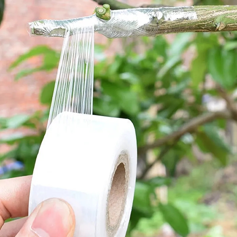 Self-Adhesive PE Grafting Tape for Plants, Stretchable, Waterproof Tree Grafting Film for Fruit Trees, Nursery Seedlings