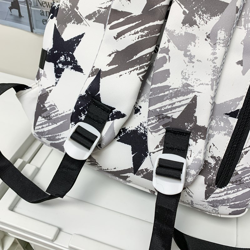 Graffiti Large Capacity Backpack Stylish School Travel Laptop Bag