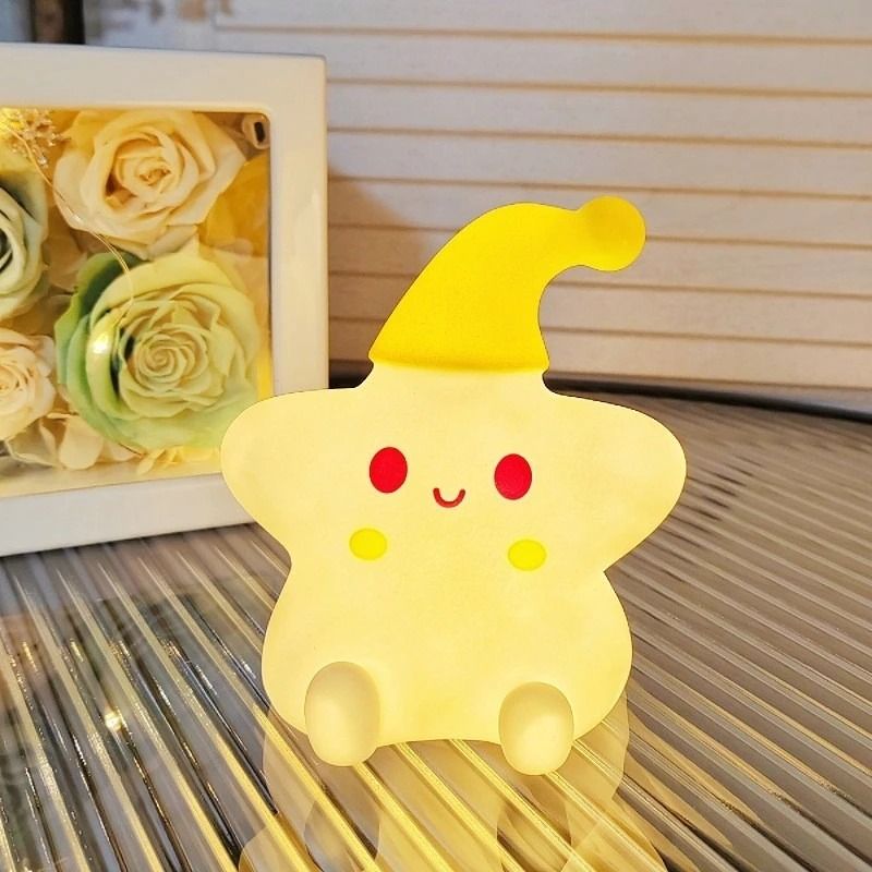 Cute Yellow Star Bedside Night Light