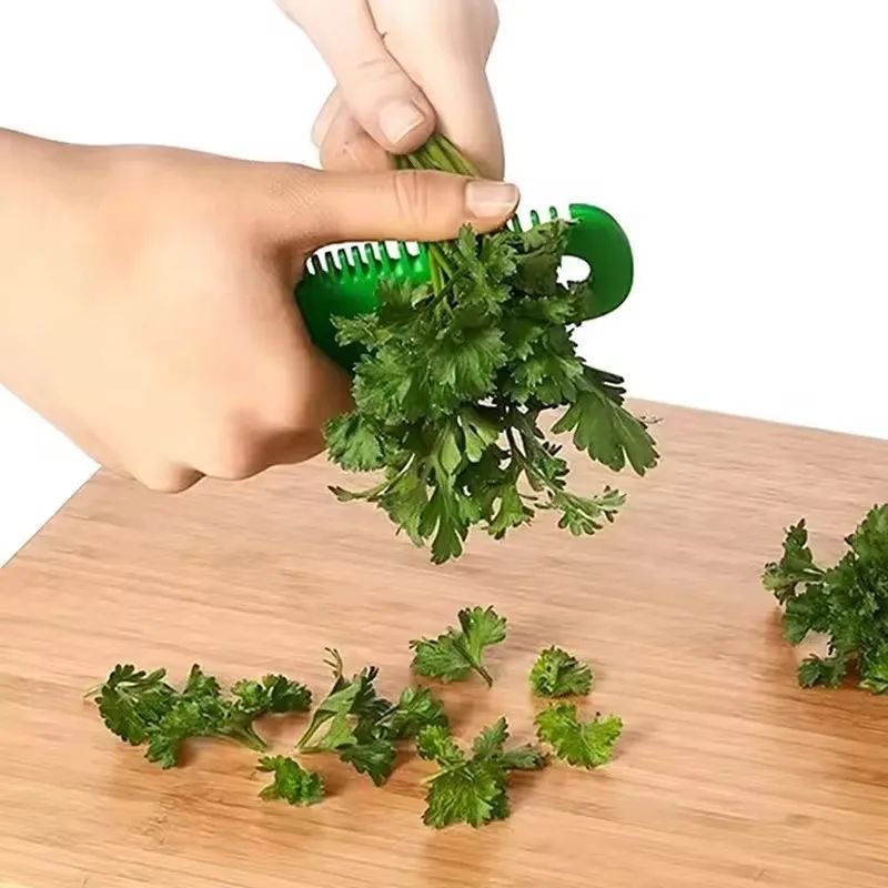 HerbEase Leaf Stripper & Cutter - herb leaf remover and Vegetable Prep Tool