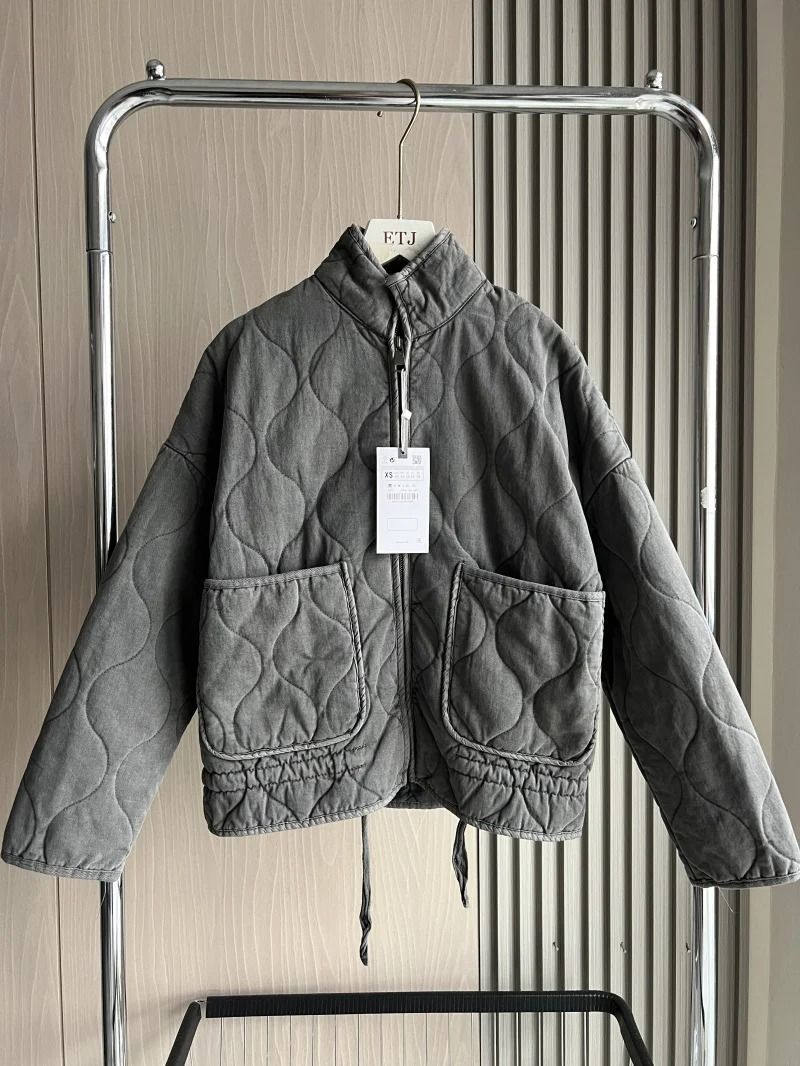 ZW Vintage Rayon Quilted System | Premium Lenzing Cotton Jacket & High-Collar Decorative Outerwear Infrastructure