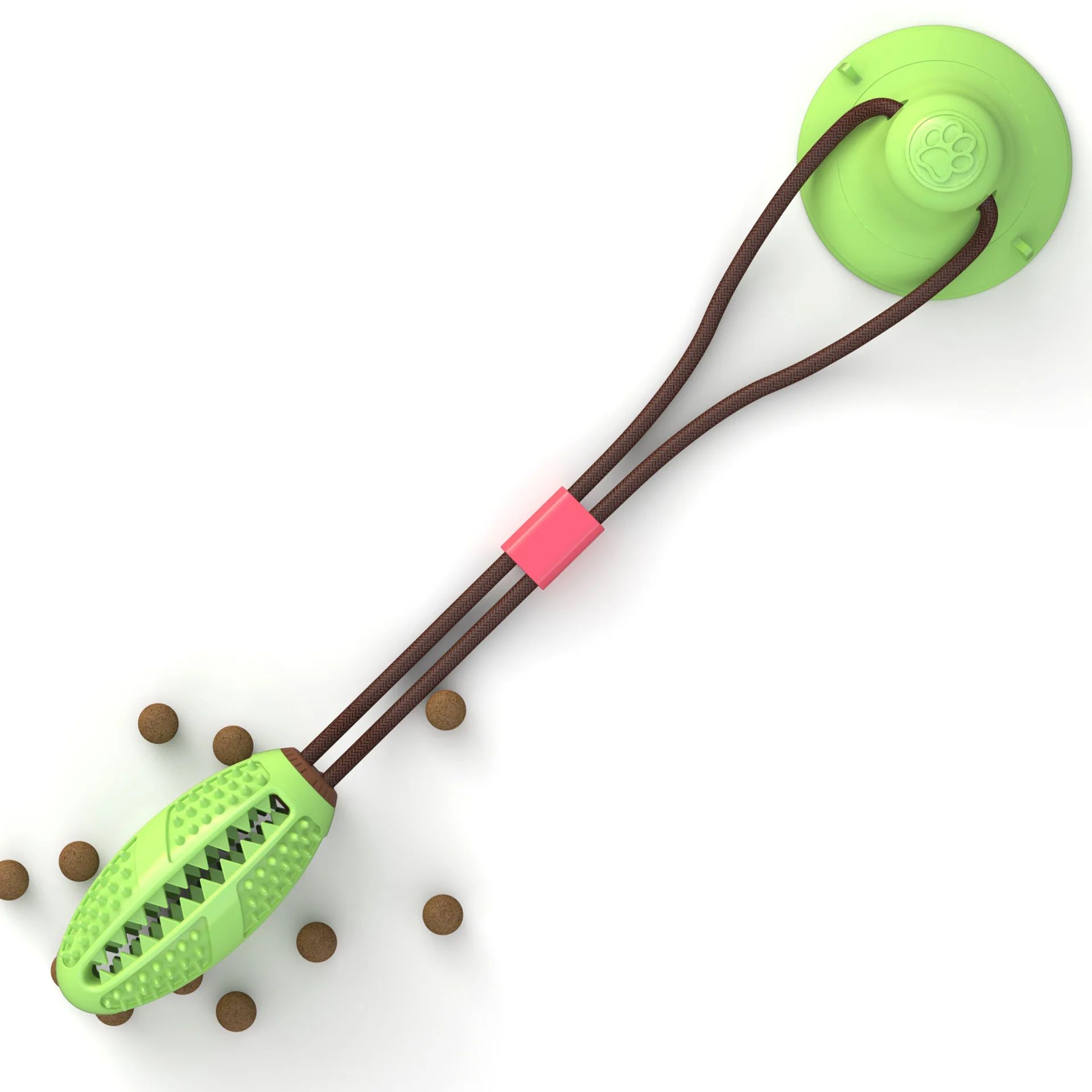 Interactive Suction Cup Dog Chew Ball