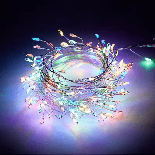 GlowCascade USB Firecracker Fairy String Lights
