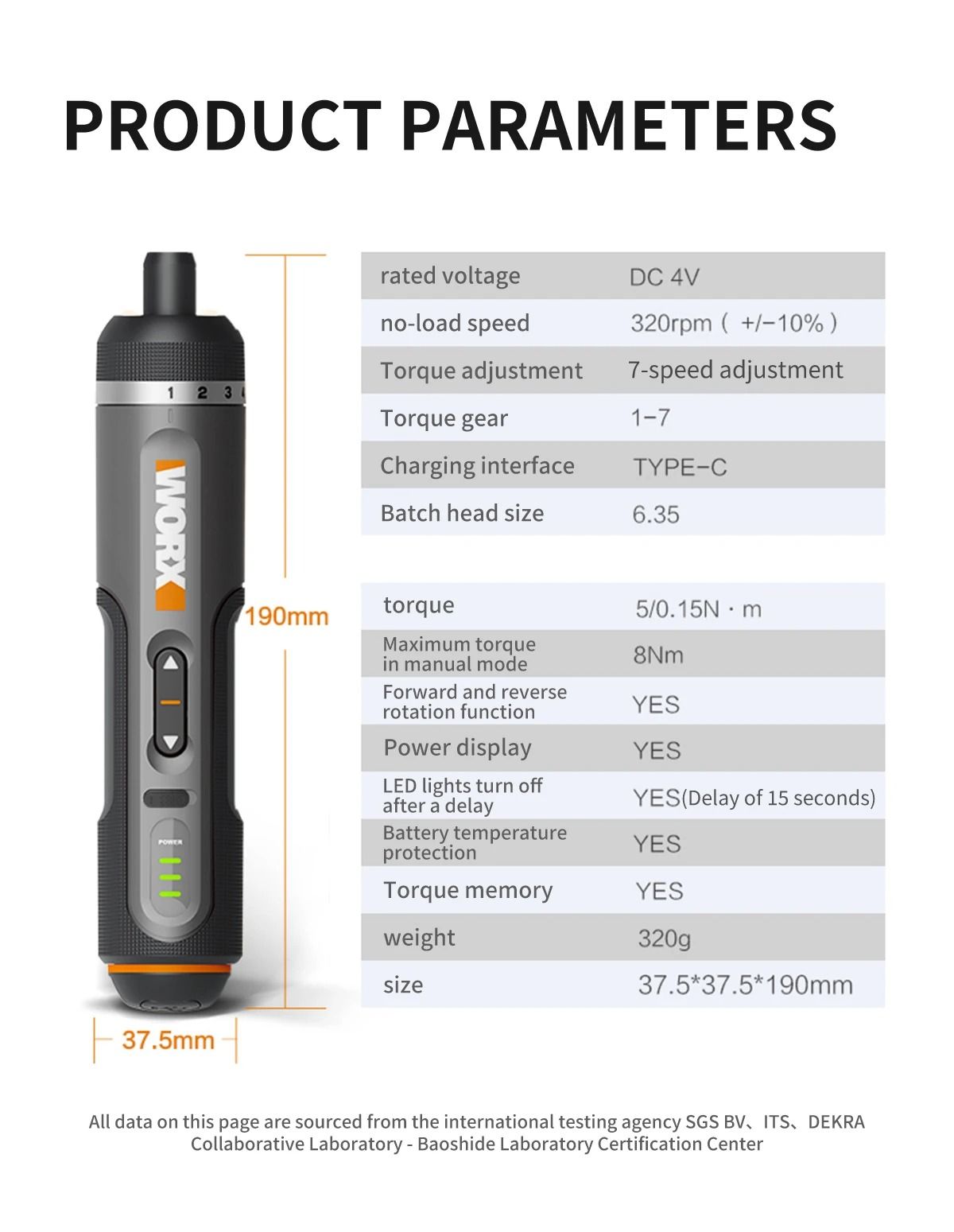 Smart Rechargeable Electric Screwdriver Kit with 30 Piece Bit Set