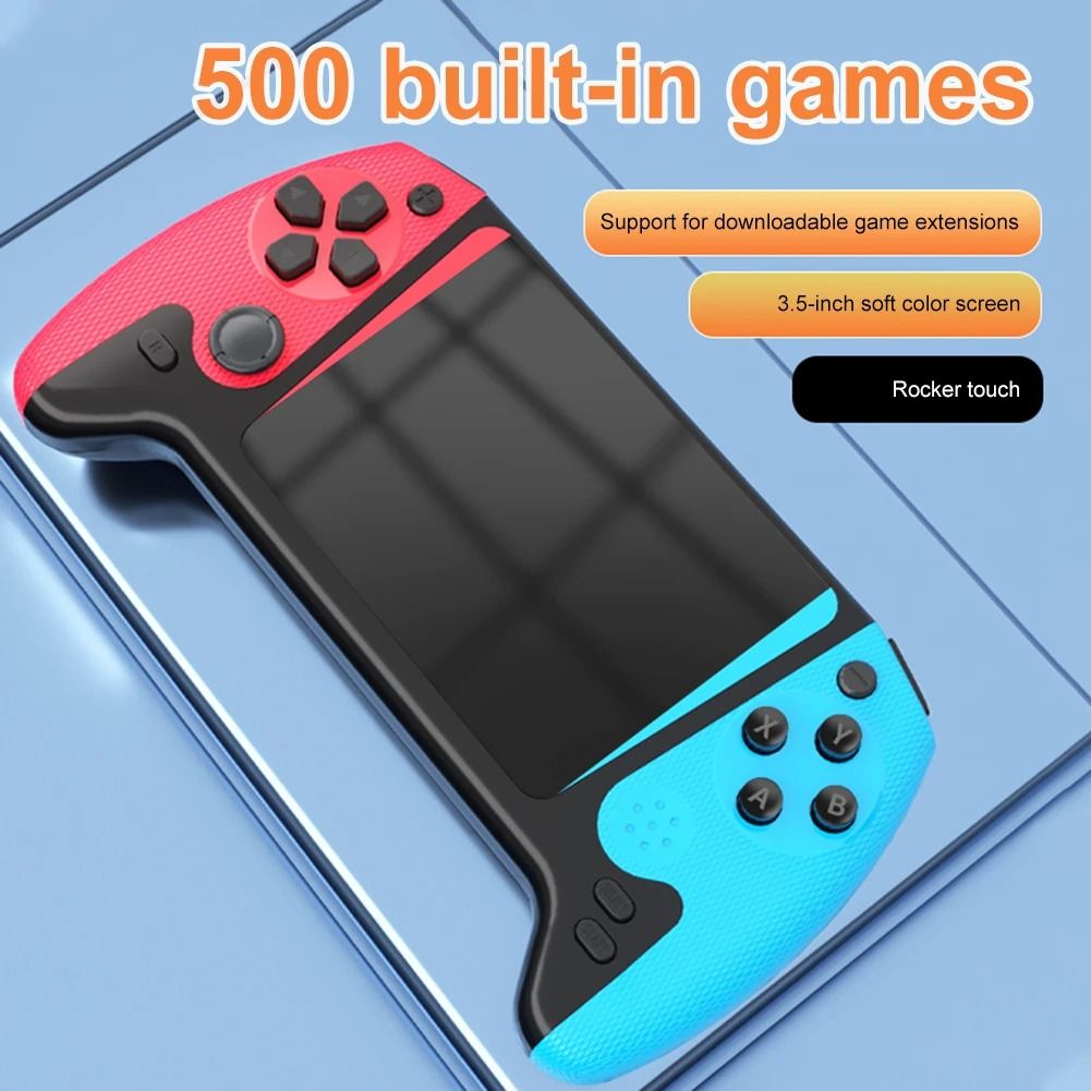 Retro Handheld Game Console with 3.5 Inch LCD Screen and 500 Built In Games