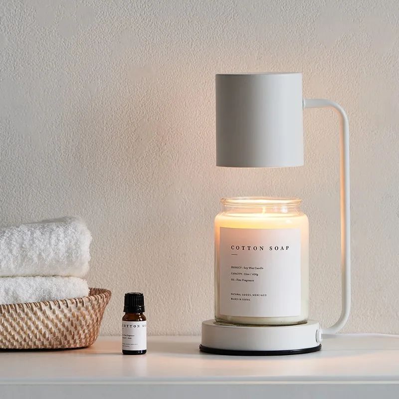 Modern Korean Candle Warmer Lamp Dimmable Electric Wax Melt Lamp with Candle Tray