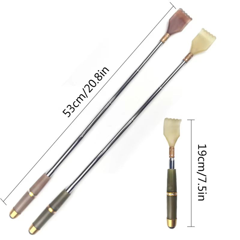 Extendable Magnetic Ball Telescopic Back Scratcher with Stainless Steel Handle