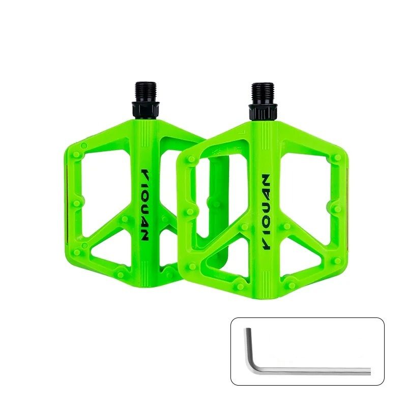 Wide Non Slip Nylon Bike Pedals With Bearings