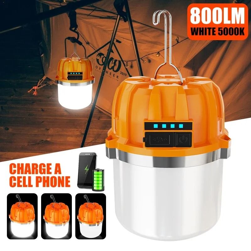 Portable USB Rechargeable Camping Lantern LED Tent Light