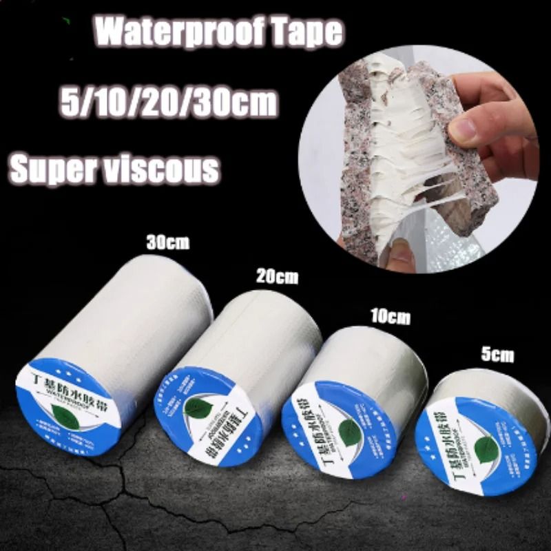 Aluminum Foil Butyl Rubber Waterproof Tape for Roof Pipe and Wall Repairs
