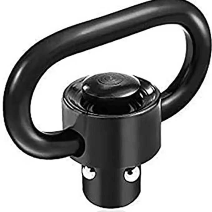 TactiLock 1.25 Inch QD Sling Swivel Mount Heavy Duty Push Button Quick Detach 360 Rotatable Two Point Sling Adapter