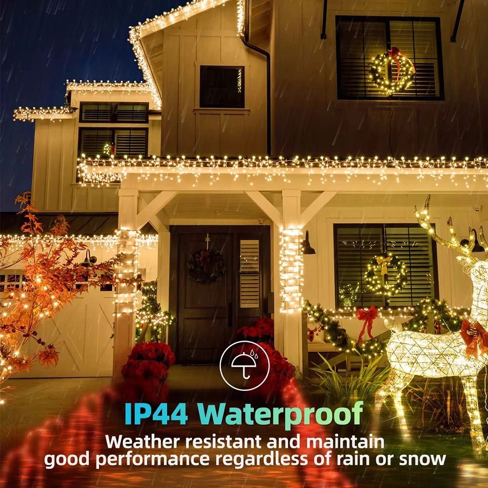 Solar 30-LED Outdoor Garden Fairy Twinkle String Lights Waterproof 3.5 M Holiday Party Decor