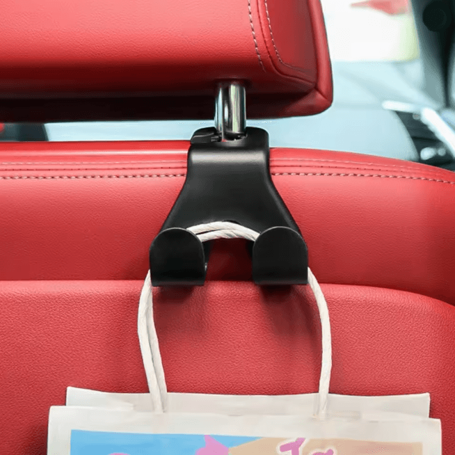 Car Seat Back Hook Phone Holder Hidden Storage Organizer