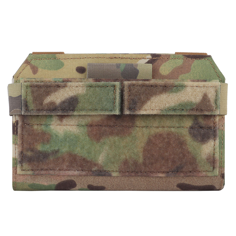 Tactical Plate Carrier Chest Admin Pouch  Crye Style Military Airsoft Vest Accessory with Phone and Navigation Board